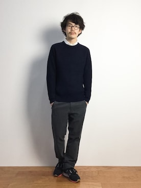 ナカニシアキラさん（メンズ・172cm）の秋コーディネート