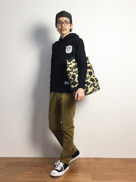 ナカニシアキラさん（メンズ・172cm）の秋コーディネート