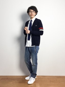 「HALB（ハルプ）のアイテム」を使った、ナカニシアキラさん（メンズ・172cm）の秋コーディネート