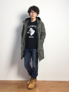 「URBAN RESEARCH Sonny Label（アーバンリサーチサニーレーベル）のアイテム（ダウンジャケット/コート）」を使った、ナカニシアキラさん（メンズ・172cm）の秋コーディネート