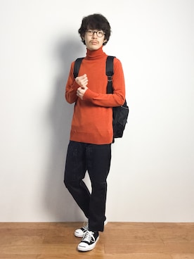 ナカニシアキラさん（メンズ・172cm）の秋コーディネート