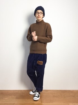 「mercibeaucoup,（メルシーボークー）のアイテム（パンツ）」を使った、ナカニシアキラさん（メンズ・172cm）の秋コーディネート