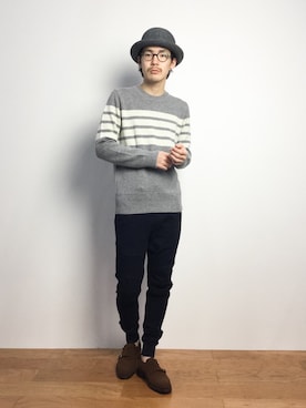 ナカニシアキラさん（メンズ・172cm）の秋コーディネート