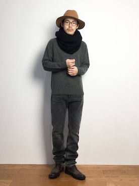 ナカニシアキラさん（メンズ・172cm）の秋コーディネート