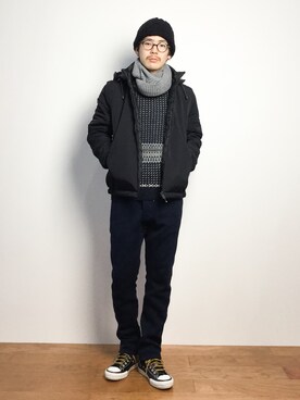 ナカニシアキラさん(メンズ・172cm)の冬コーディネート