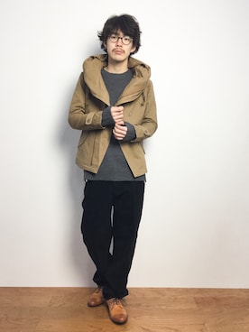 ナカニシアキラさん(メンズ・172cm)の冬コーディネート