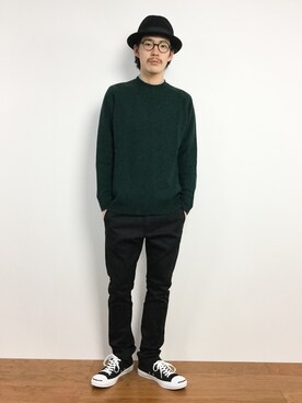 ナカニシアキラさん（メンズ・172cm）の冬コーディネート