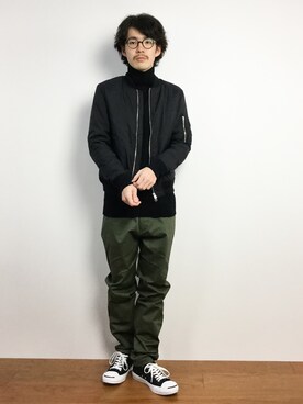 ナカニシアキラさん(メンズ・172cm)の冬コーディネート