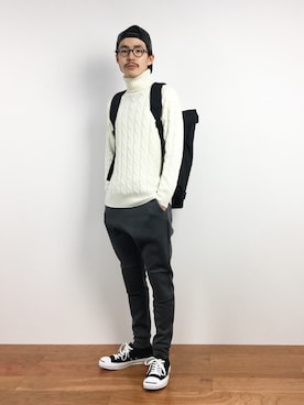 ナカニシアキラさん（メンズ・172cm）の冬コーディネート