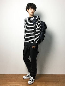 ナカニシアキラさん（メンズ・172cm）の冬コーディネート