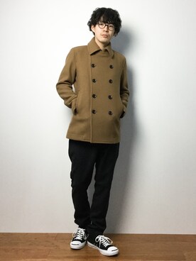 ナカニシアキラさん（メンズ・172cm）の冬コーディネート