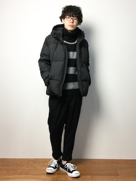 ナカニシアキラさん（メンズ・172cm）の冬コーディネート