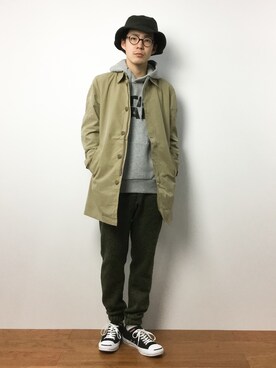 ナカニシアキラさん（メンズ・172cm）の冬コーディネート