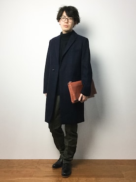 ナカニシアキラさん(メンズ・172cm)の冬コーディネート