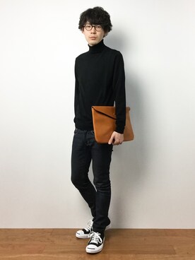 ナカニシアキラさん（メンズ・172cm）の冬コーディネート