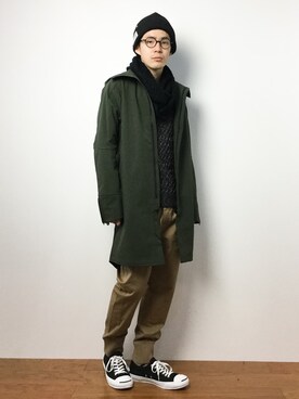 ナカニシアキラさん（メンズ・172cm）の冬コーディネート