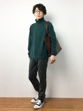 ナカニシアキラさん(メンズ・172cm)の冬コーディネート