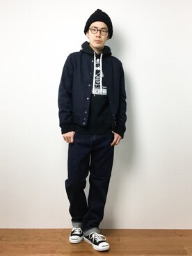 ナカニシアキラさん(メンズ・172cm)の冬コーディネート