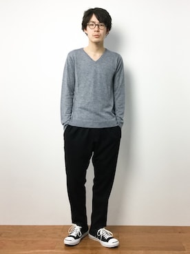 ナカニシアキラさん（メンズ・172cm）の冬コーディネート