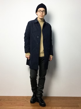 ナカニシアキラさん（メンズ・172cm）の冬コーディネート