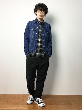 「n(n) BY NUMBER (N)INE（エヌエヌバイナンバーナイン）のアイテム（トップス）」を使った、ナカニシアキラさん（メンズ・172cm）の冬コーディネート