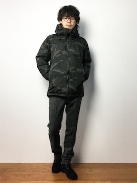 「URBAN RESEARCH（アーバンリサーチ）のアイテム（ダウンジャケット/コート）」を使った、ナカニシアキラさん（メンズ・172cm）の冬コーディネート