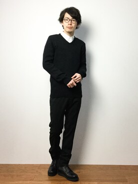 ナカニシアキラさん（メンズ・172cm）の冬コーディネート