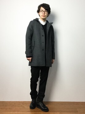 ナカニシアキラさん（メンズ・172cm）の冬コーディネート