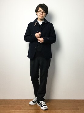 ナカニシアキラさん（メンズ・172cm）の冬コーディネート