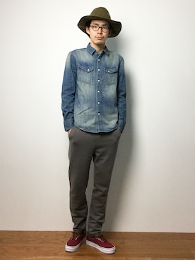 ナカニシアキラさん(メンズ・172cm)の冬コーディネート