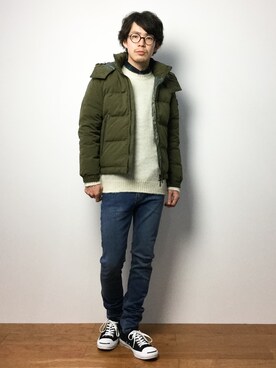 ナカニシアキラさん（メンズ・172cm）の冬コーディネート