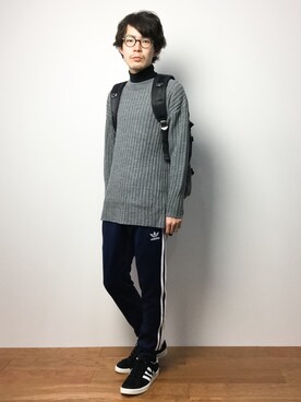 ナカニシアキラさん(メンズ・172cm)の冬コーディネート