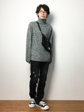ナカニシアキラさん（メンズ・172cm）の冬コーディネート