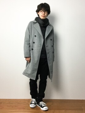 ナカニシアキラさん(メンズ・172cm)の冬コーディネート
