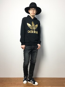 ナカニシアキラさん（メンズ・172cm）の冬コーディネート