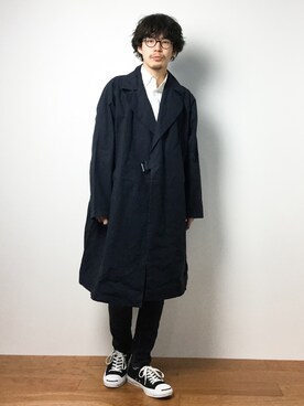 ナカニシアキラさん（メンズ・172cm）の冬コーディネート