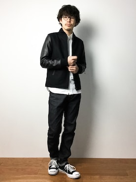 「DETAILS（ディテールズ）のアイテム（ジャケット/アウター）」を使った、ナカニシアキラさん（メンズ・172cm）の冬コーディネート