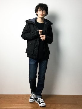 ナカニシアキラさん（メンズ・172cm）の冬コーディネート