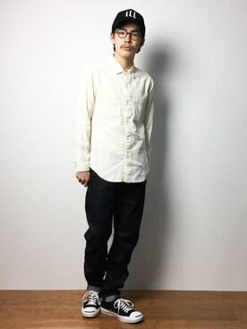 ナカニシアキラさん（メンズ・172cm）の冬コーディネート