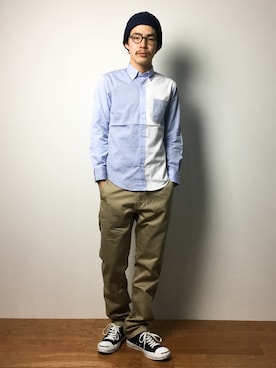 ナカニシアキラさん（メンズ・172cm）の冬コーディネート