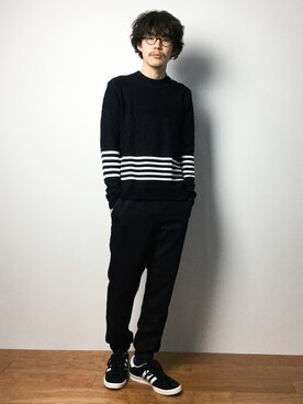 ナカニシアキラさん（メンズ・172cm）の冬コーディネート