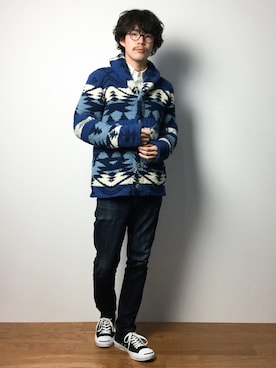 ナカニシアキラさん(メンズ・172cm)の冬コーディネート