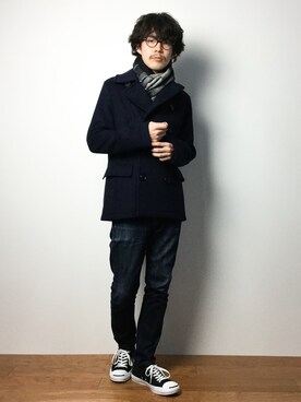 ナカニシアキラさん(メンズ・172cm)の冬コーディネート