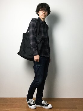 ナカニシアキラさん（メンズ・172cm）の冬コーディネート