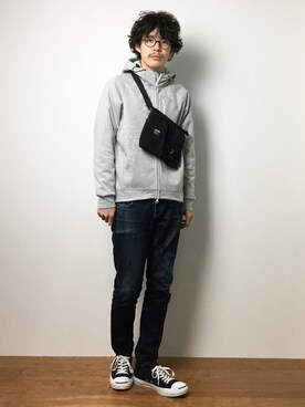 ナカニシアキラさん（メンズ・172cm）の冬コーディネート