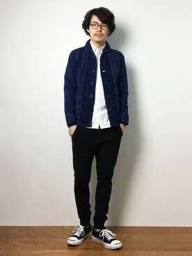 ナカニシアキラさん(メンズ・172cm)の冬コーディネート