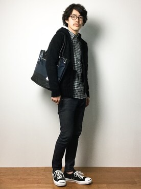 ナカニシアキラさん(メンズ・172cm)の冬コーディネート