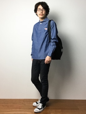 ナカニシアキラさん（メンズ・172cm）の冬コーディネート