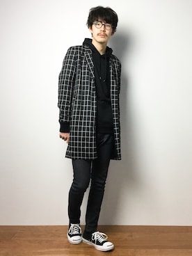 「DETAILS（ディテールズ）のアイテム（ジャケット/アウター）」を使った、ナカニシアキラさん（メンズ・172cm）の冬コーディネート