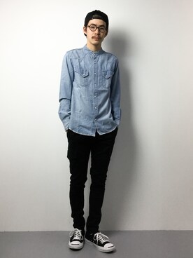 ナカニシアキラさん(メンズ・172cm)の冬コーディネート